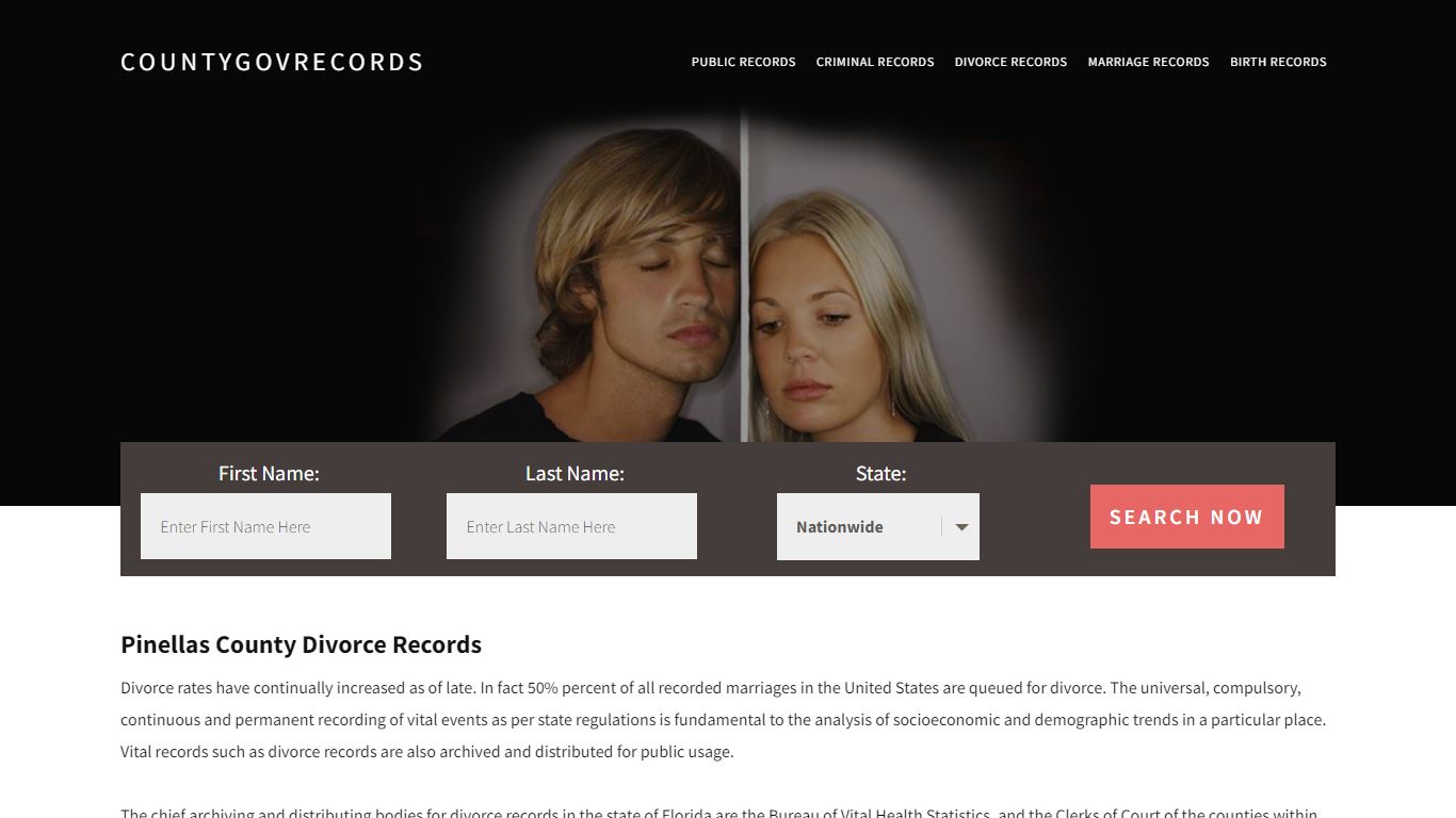 Pinellas County Divorce Records | Enter Name and Search|14 Days Free